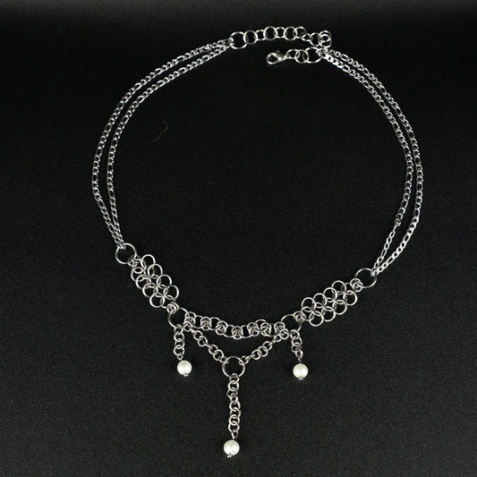 Pearl Drop Long Necklace